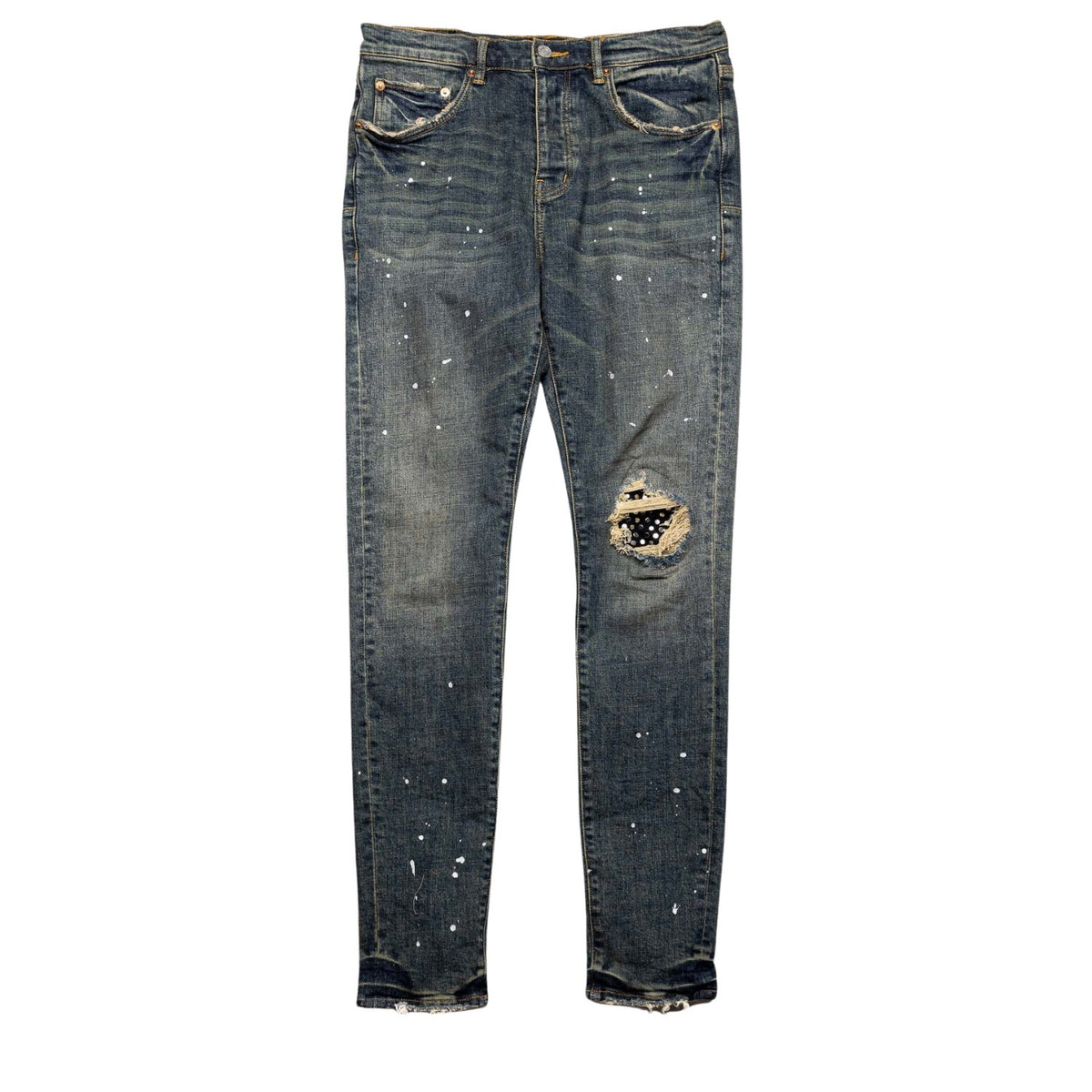 Purple-brand Distressed Dirty Jeans Mens Style : P002-ddgb222